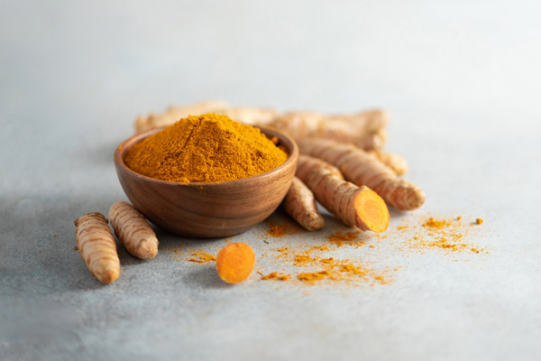 Turmeric root and powder