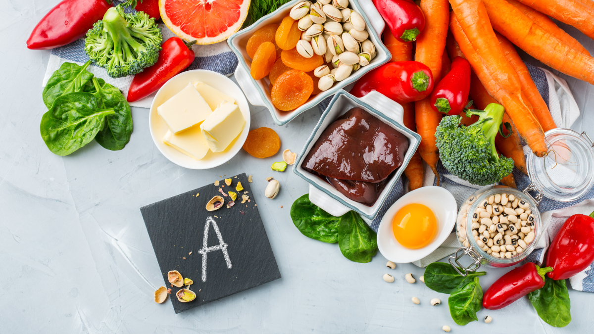 Lever, boter en wortelen zijn rijk aan vitamine a en bètacaroteen